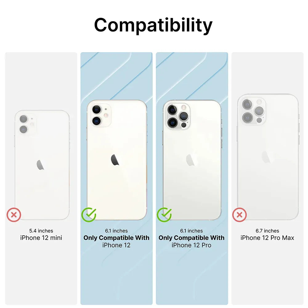 iPhone 12 / 12 Pro Shockproof Protective Case - Slim Durable Cover with Military-Grade Drop Protection | Perfect for Everyday Use, Travel & Outdoor Activities
