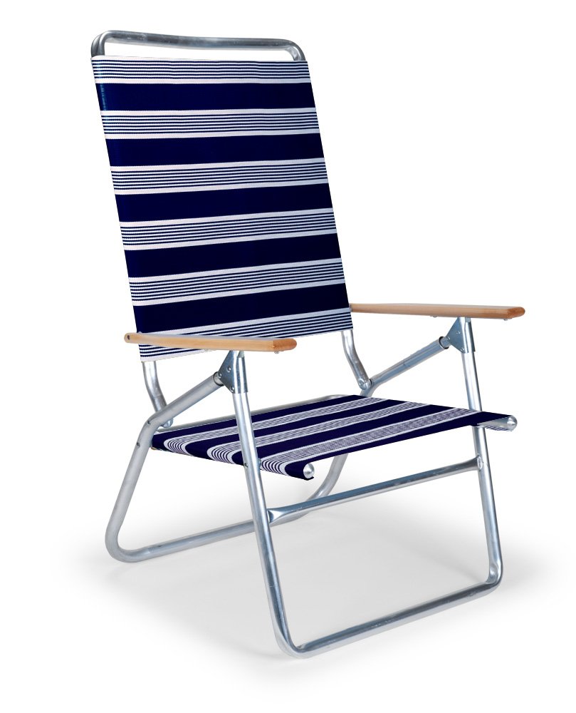Telescope Casual 71153801 Lightweight Folding High Boy Beach Chair with Armrests - Perfect for Outdoor Relaxation, Beach Trips, and Camping Nights