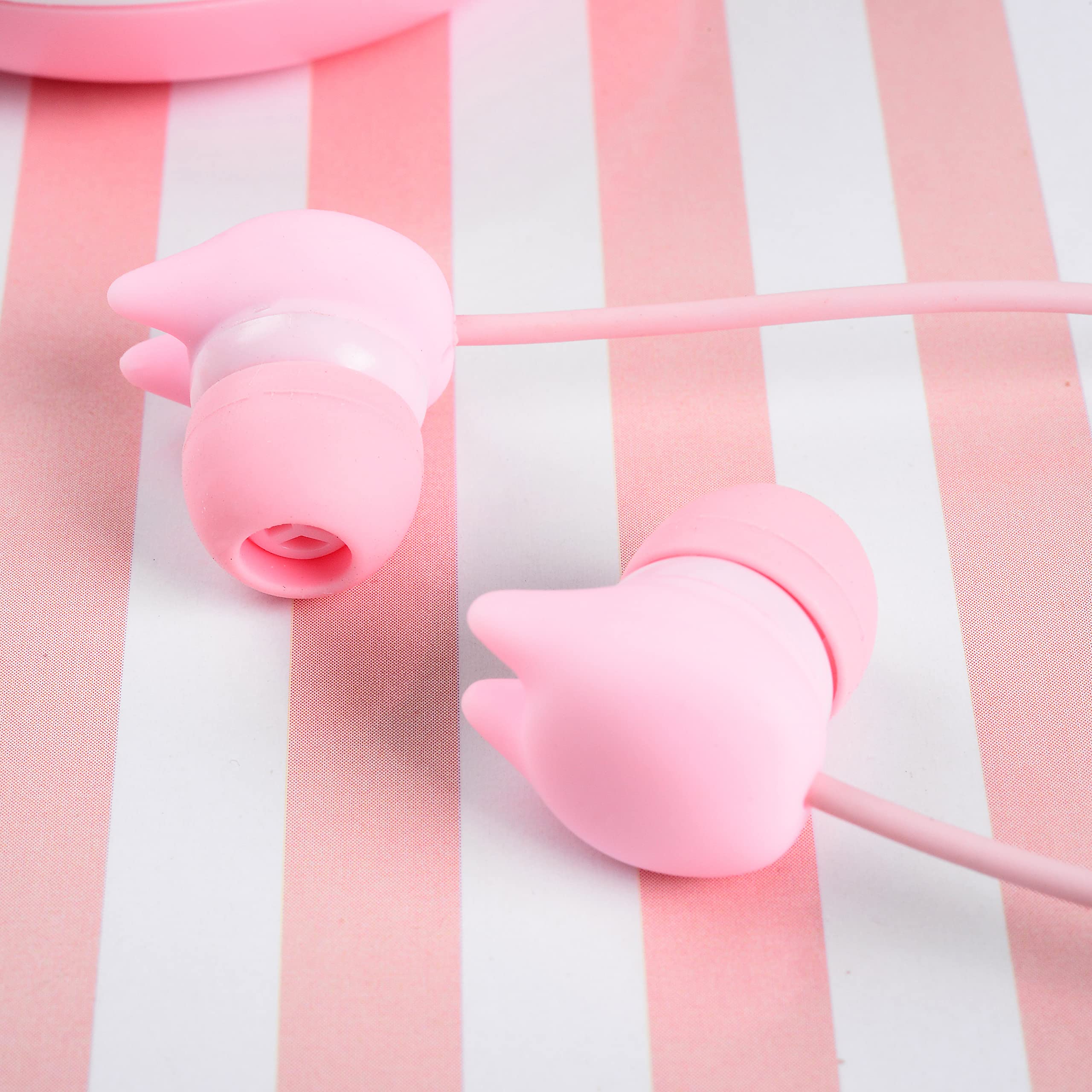 TELLUR Wireless In-Ear Headphones with Carrying Case - Macaron Pink Color, Noise Cancelling for Gym, Running, Travel & Work