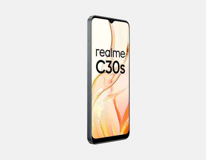 Realme C30s Dual SIM Unlocked Smartphone - 32GB ROM, 2GB RAM, GSM Compatible - Stripe Black | Perfect for Travel, Work & Everyday Use