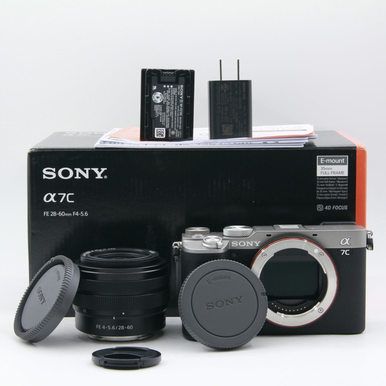 Sony Alpha a7C Mirrorless Digital Camera with FE 28-60mm f/4-5.6 Lens (Silver) - Open Box Excellent Condition | Perfect for Travel Photography, Vlogging & Street Shooting