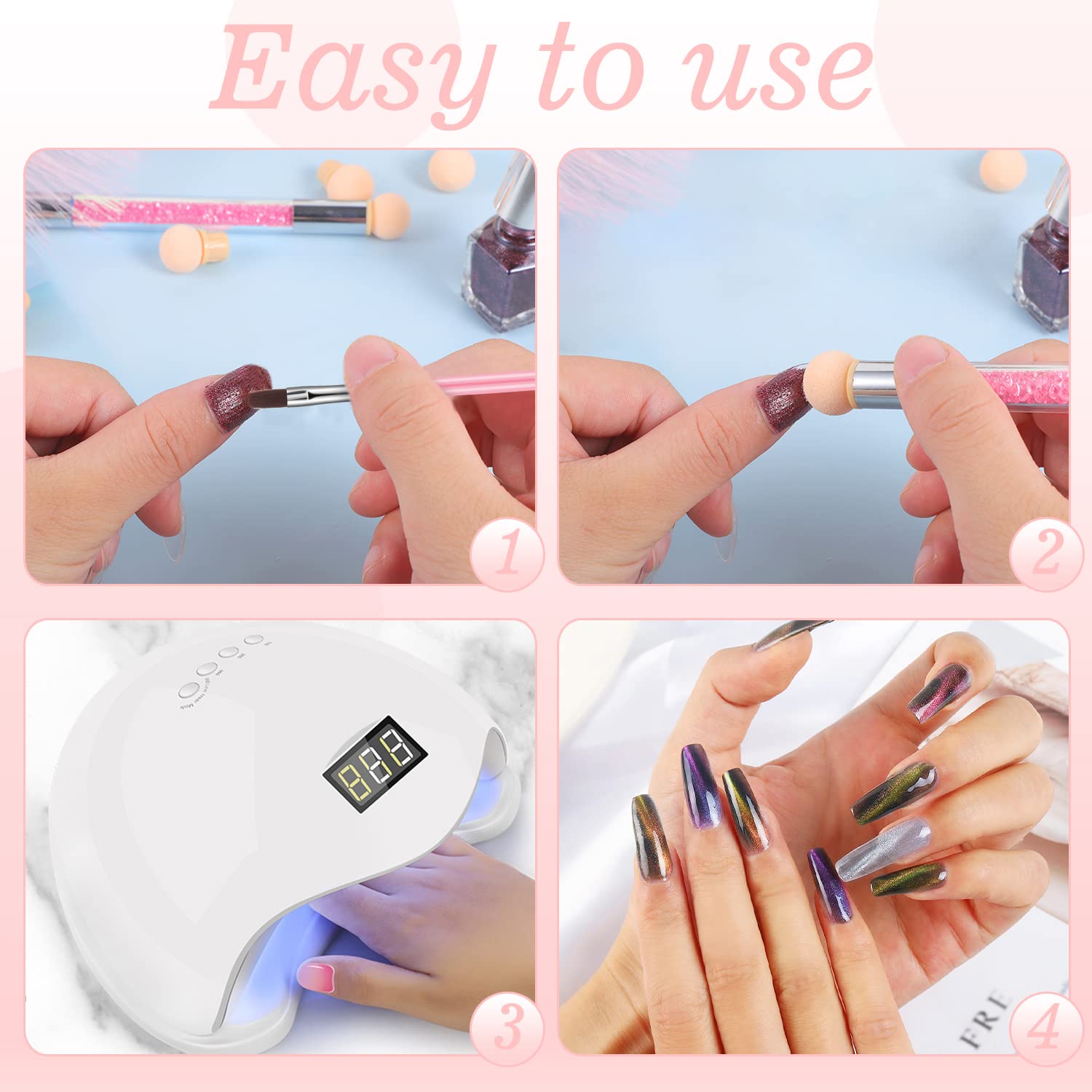 26 Pcs Professional Nail Art Brush Set with Mixing Palette - Double-Ended Dotting Pen & Nail Tech Tools for Salon & DIY Manicure - Perfect for Acrylic, Gel Polish & Nail Design (3.5 inch Palette)