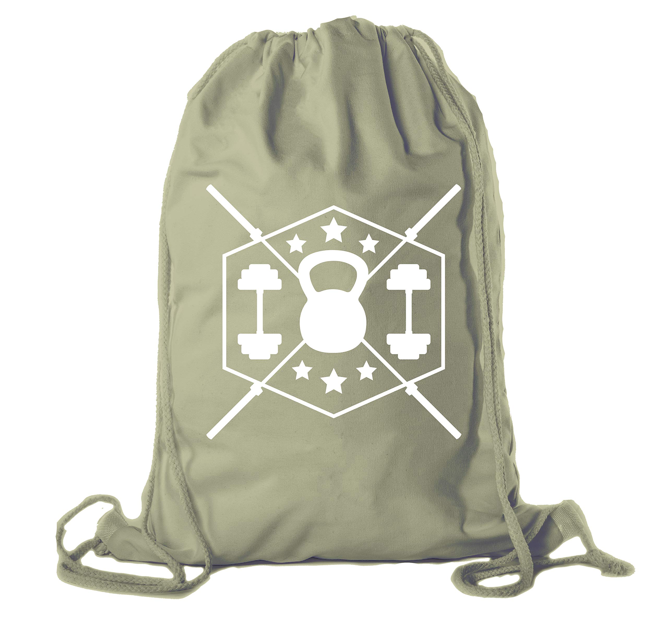 Motivational Cotton Gym Backpack with Inspirational Quotes - Durable Workout Bag for Fitness, Yoga & Travel | Perfect for Gym Enthusiasts & Athletes