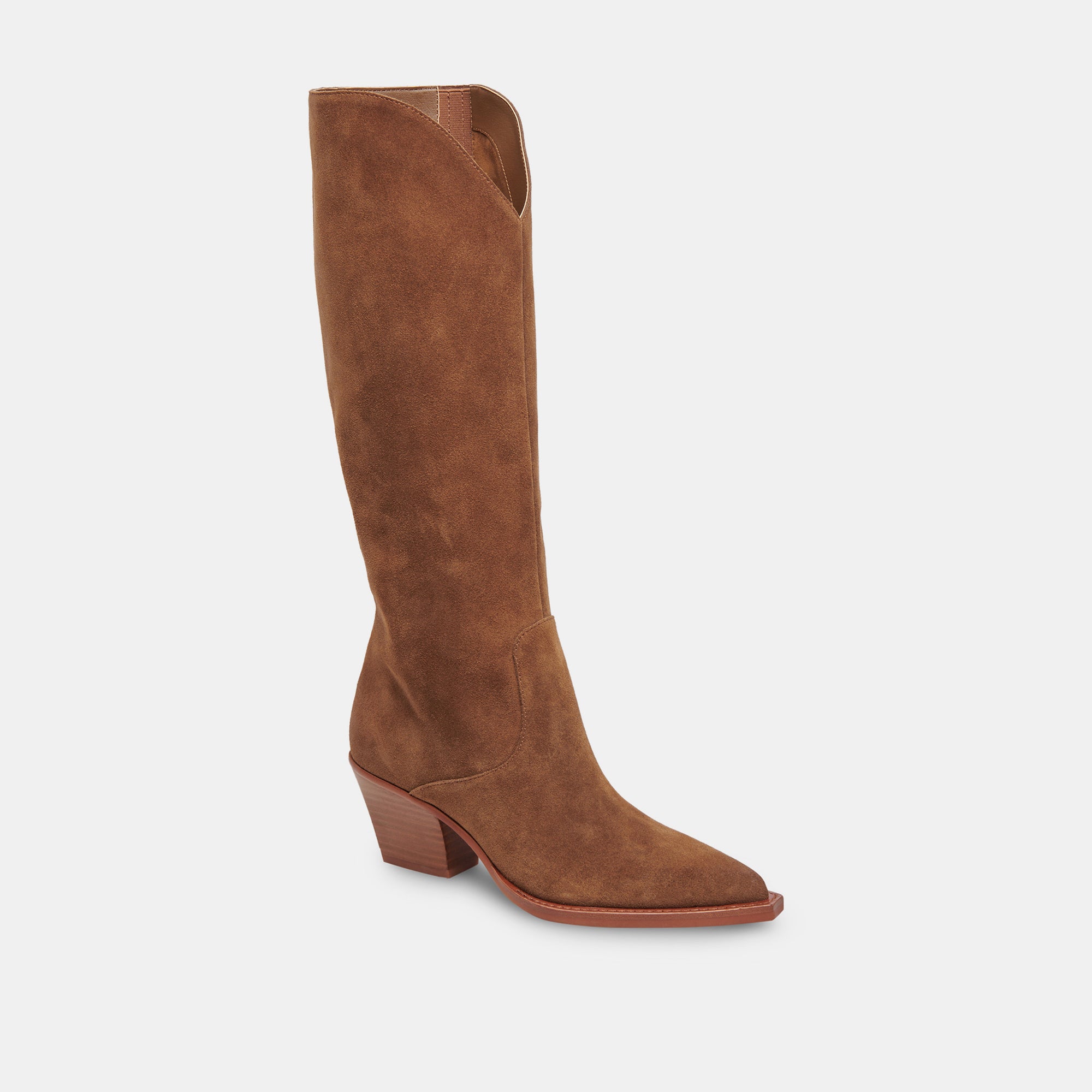 RAJ Wide Calf Boots for Women - Brown Suede Ankle Boots with Comfortable Fit | Perfect for Fall, Winter & Casual Outfits