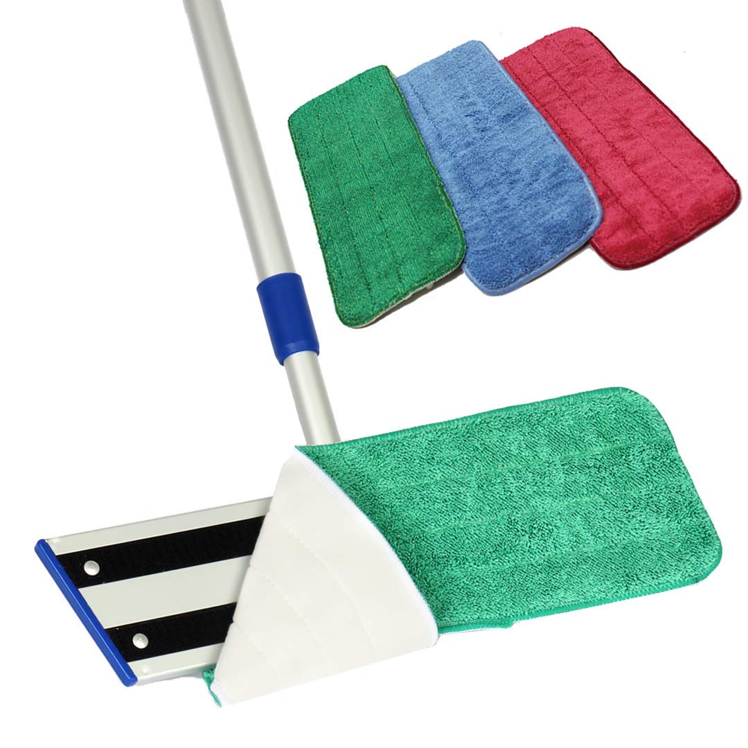 **Arkwright Spray Mop Replacement Pads - 120-Pack Bulk Microfiber Refill Pads for Wet & Dry Floor Cleaning - Compatible with Bona, Rubbermaid & All Mop Heads (24 Inch, Green) - Ideal for Hardwood, Tile & Laminate Floors**