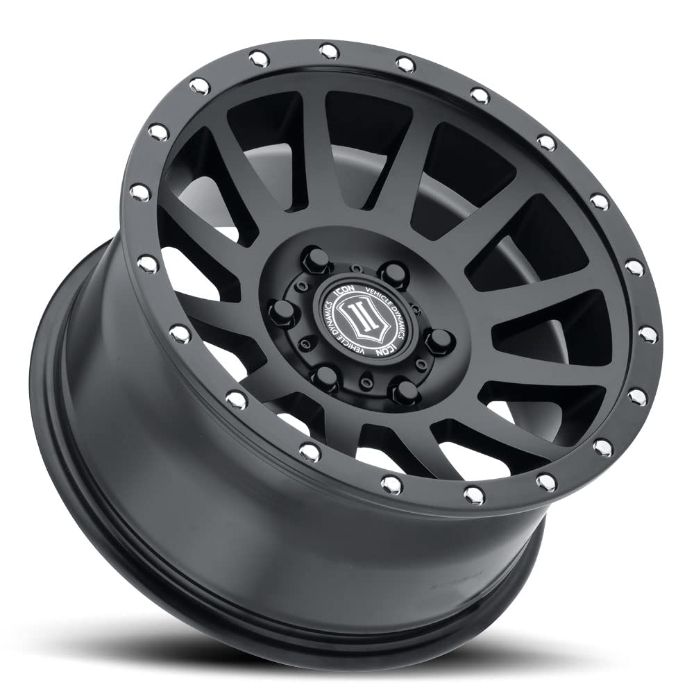 ICON Alloys Compression Satin Black Wheels 17x8.5 6x135 Bolt Pattern 6mm Offset 5