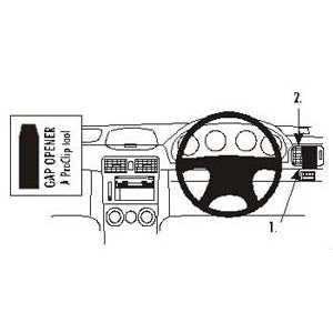 ClicOn No Holes Right Hand Dash Mount for Subaru Forester 2003-2007 | Secure Phone Holder for Car | Perfect for GPS Navigation & Hands-Free Driving