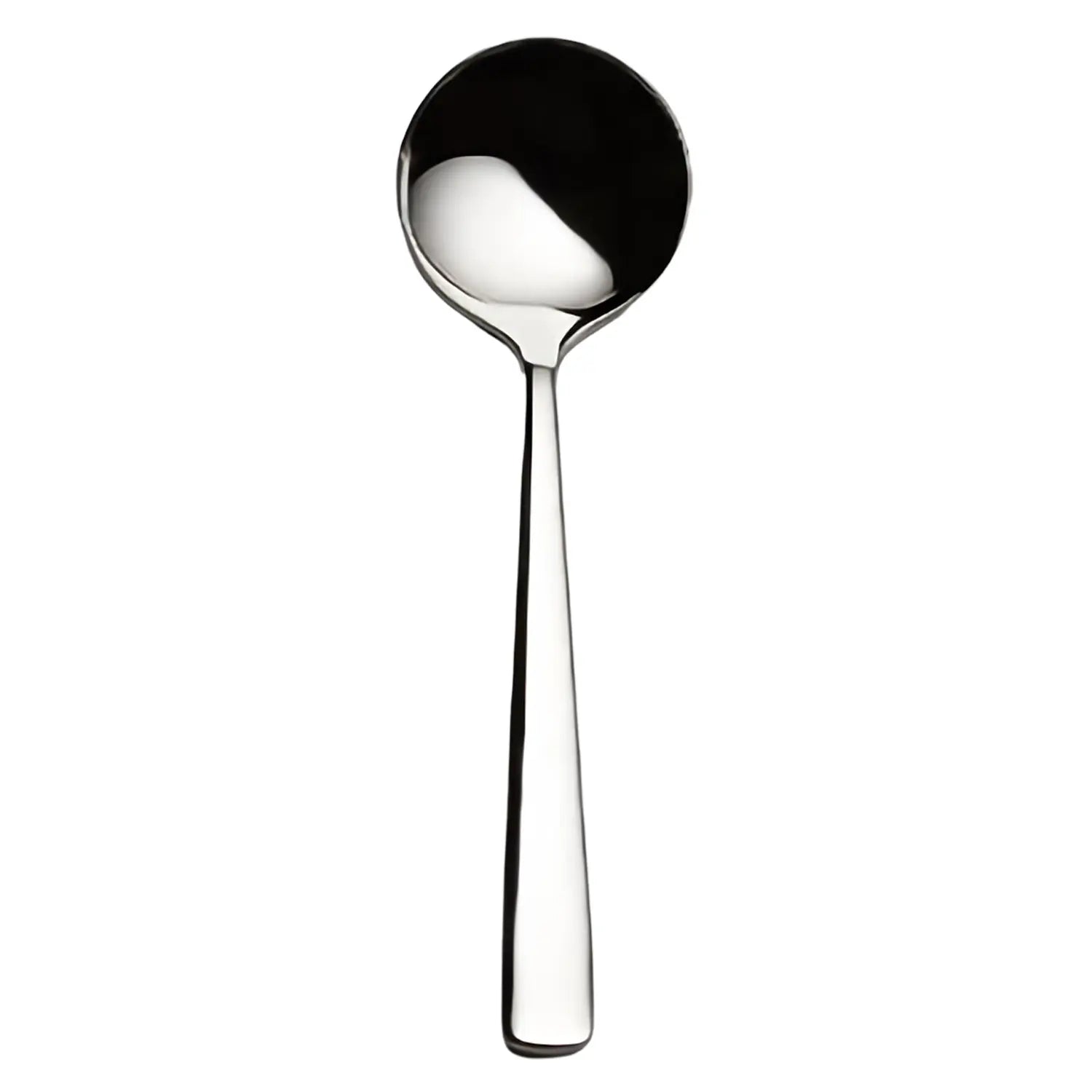 Luckywood Dayton Stainless Steel Bouillon Spoon - 12-Piece Set for Soup, Dessert & Tea - Durable 18/8 Stainless Steel, Elegant Mirror Finish - Perfect for Restaurants, Catering & Home Dining