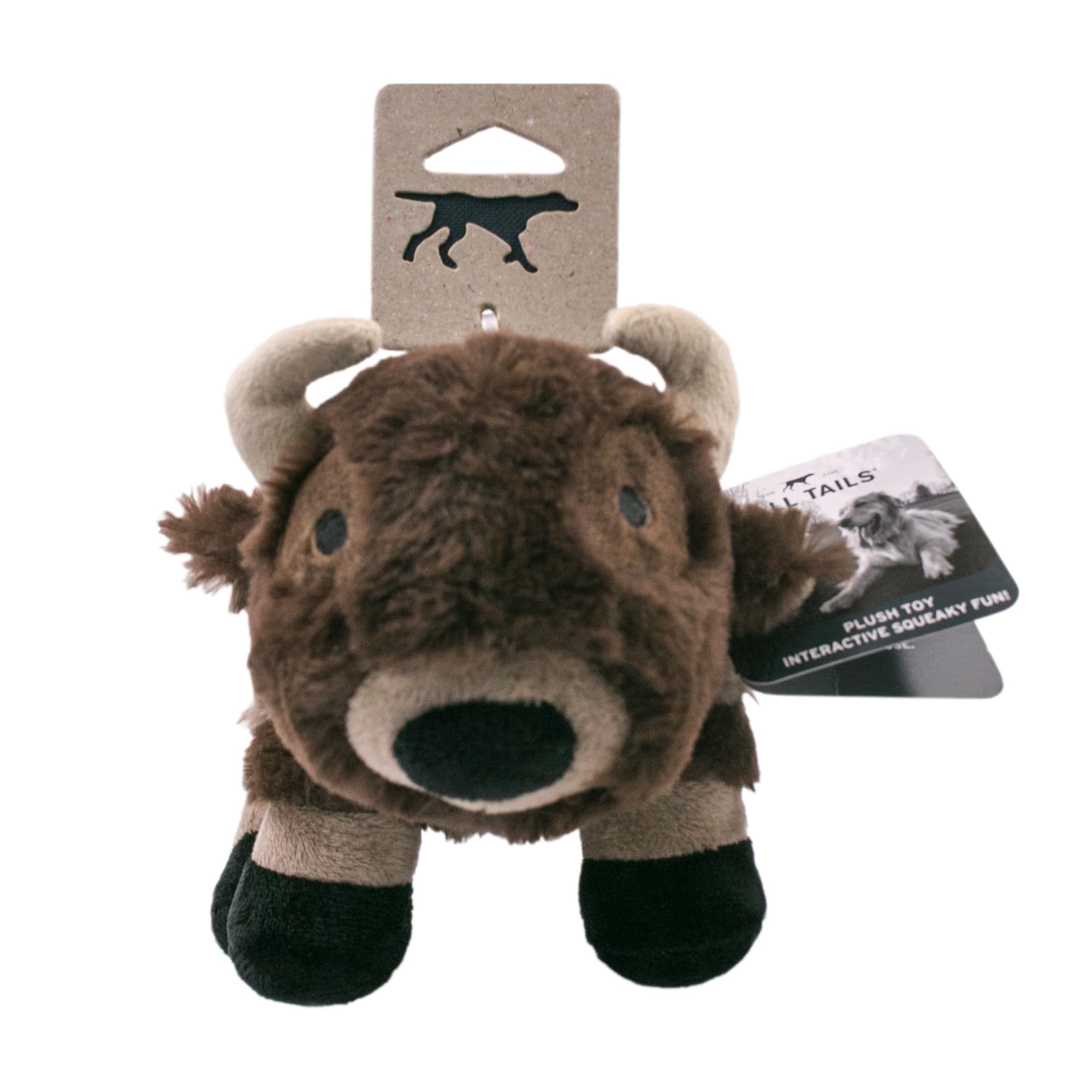 Tall Tails Buffalo Squeaky Dog Toy - Durable Chew Toy for Large & Small Dogs - Perfect for Playtime, Training & Interactive Fun