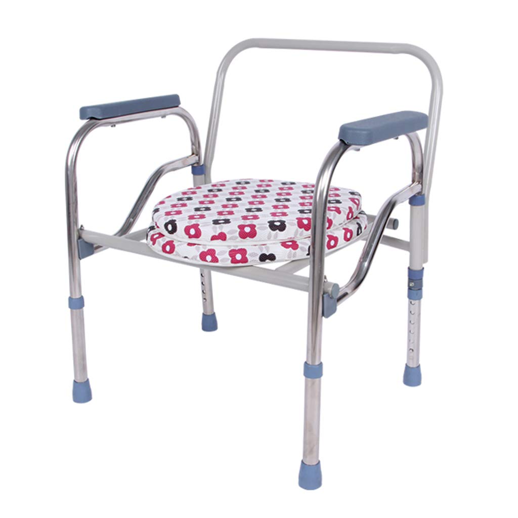 Extra Wide Portable Toilet Chair with Safety Steel Frame - Heavy Duty Bedside Commode for Elderly, Seniors & Disabled - Ideal for Home Care, Post-Surgery Recovery & Mobility Assistance