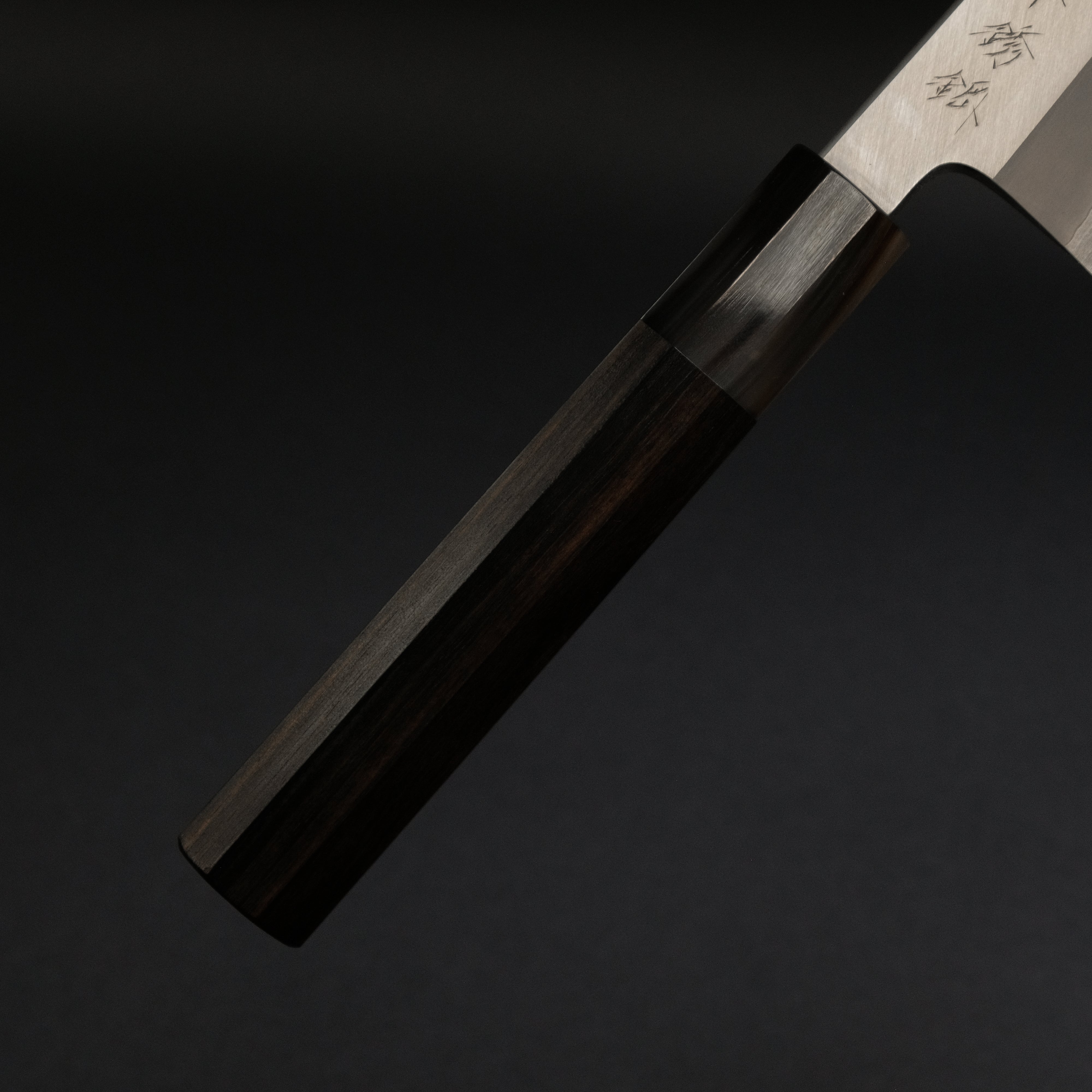 Hitohira Tanaka Kyuzo Blue #1 Stainless Clad Gyuto 210mm Japanese Chef Knife - Taihei Makassar Ebony Handle | Professional Kitchen Knife for Sushi, Meat Cutting & Food Preparation | Premium Discounted Chef's Knife