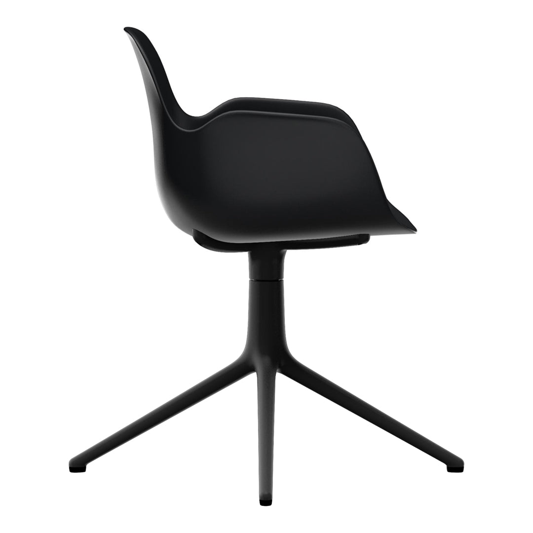 Modern Form Armchair with 4L Swivel Base - Ergonomic Office Chair for Home & Workspace - Perfect for Working, Gaming, and Relaxing