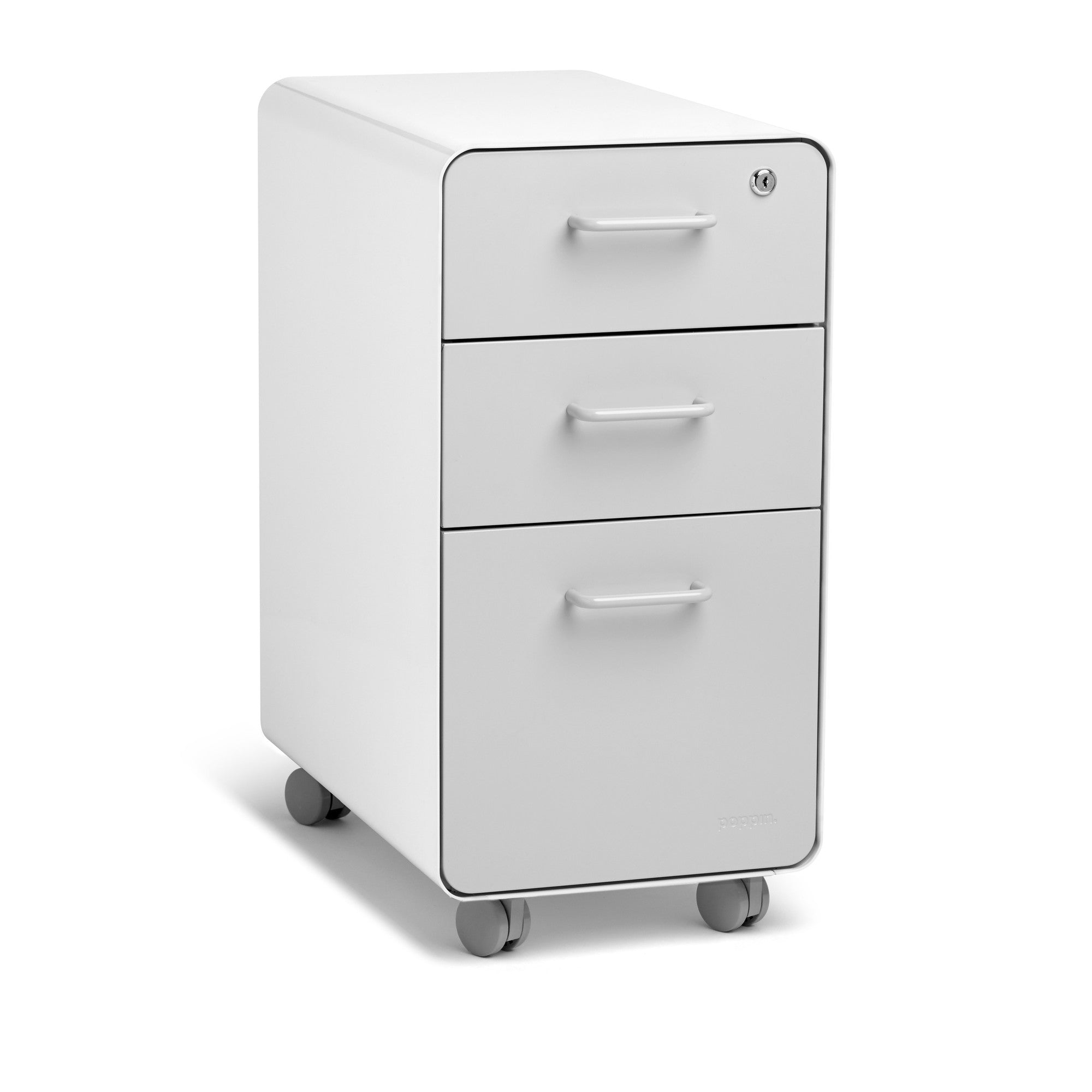 Stow Slim 3 Drawer Cabinet - Space Saving Storage Organizer for Home Office, Bedroom & Closet - Perfect for Organizing Files, Clothes & Accessories