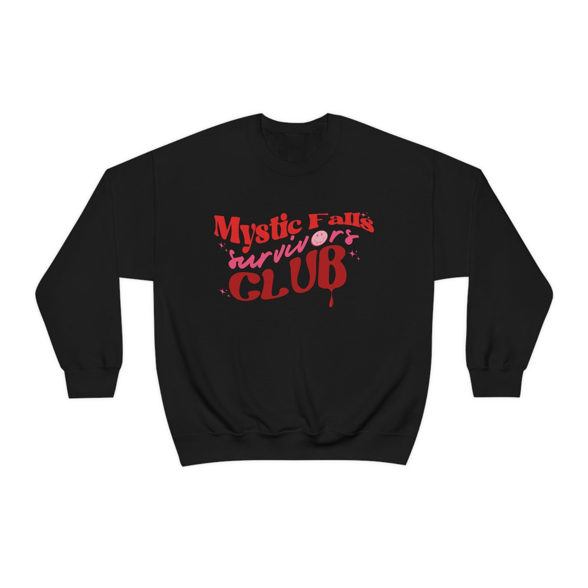 Mystic Falls Hoodie | The Vampire Diaries TVD Merch | Damon Salvatore & Salvatore Brothers Fan Gift | Soft Cotton Pullover Sweatshirt | Perfect for Cosplay, Halloween & TV Show Fans