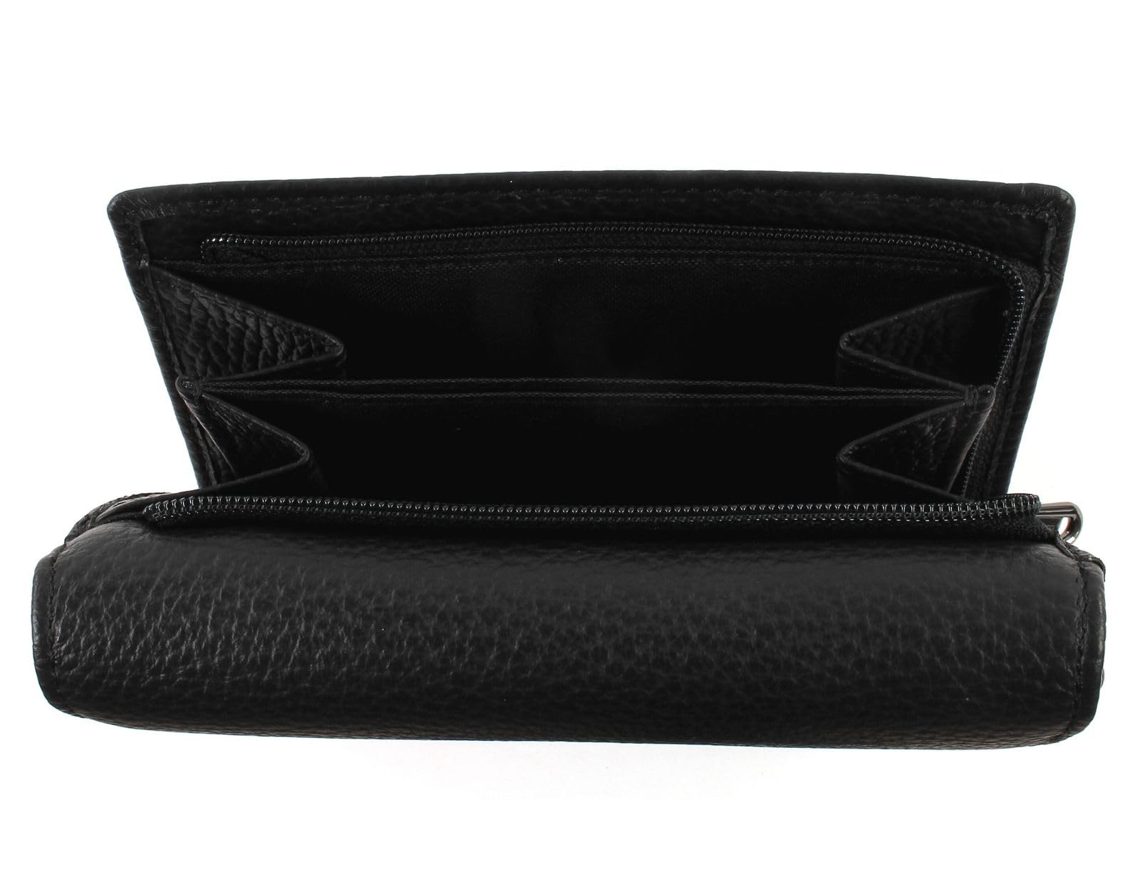 Mandarina Duck Women's Wallet - Stylish Leather Wallet for Women, Black (Nero), 10x21x28.5 cm - Perfect for Everyday Use, Travel & Gift Giving