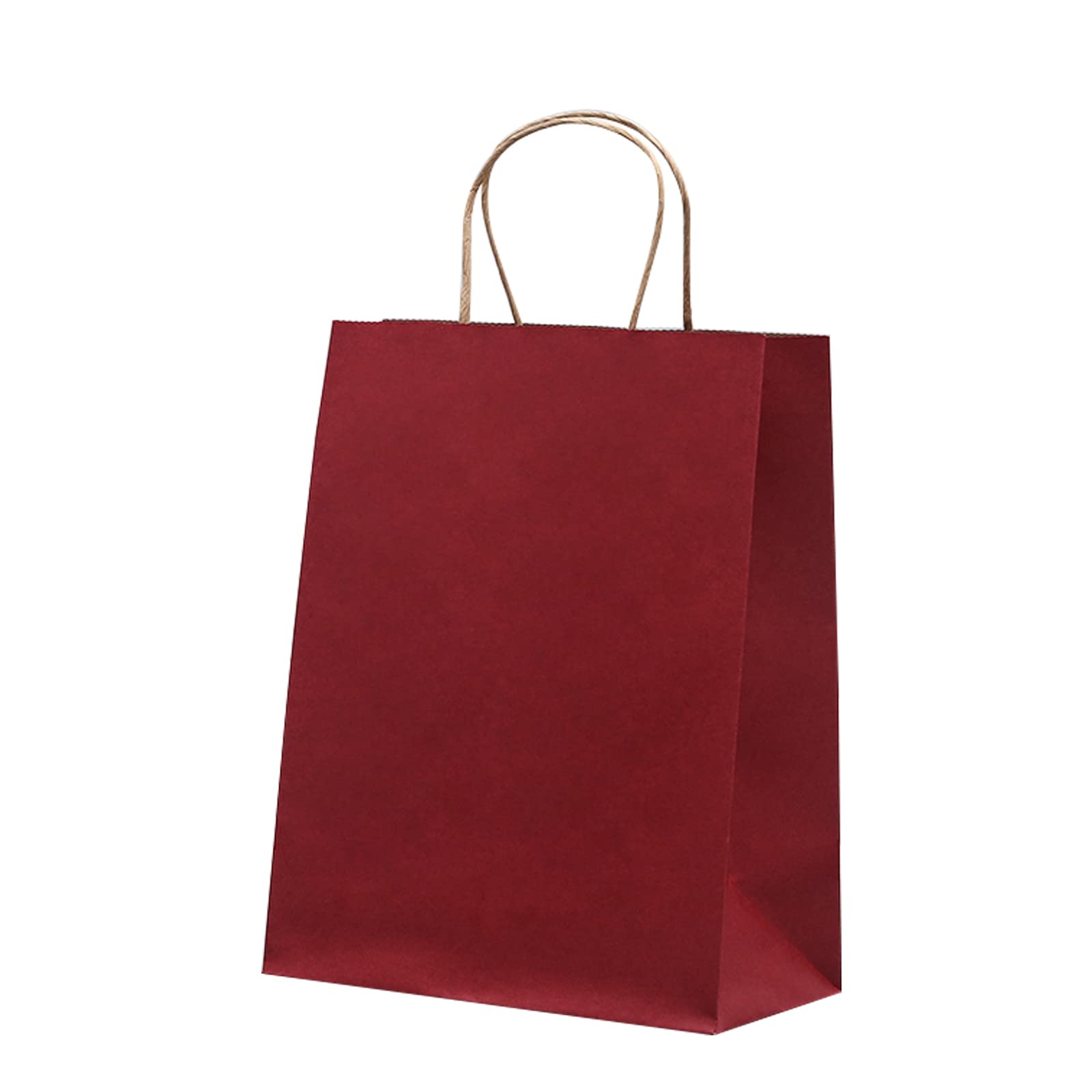 Eco-Friendly Kraft Paper Bags with Handles - 50 Pack Brown Shopping Bags (8x4x11 Inches) for Retail Stores, Grocery Packaging, Takeout Food, Kids Parties & Holiday Gifts - Perfect for Boutique Shops, Restaurants and Sustainable Packaging Solutions