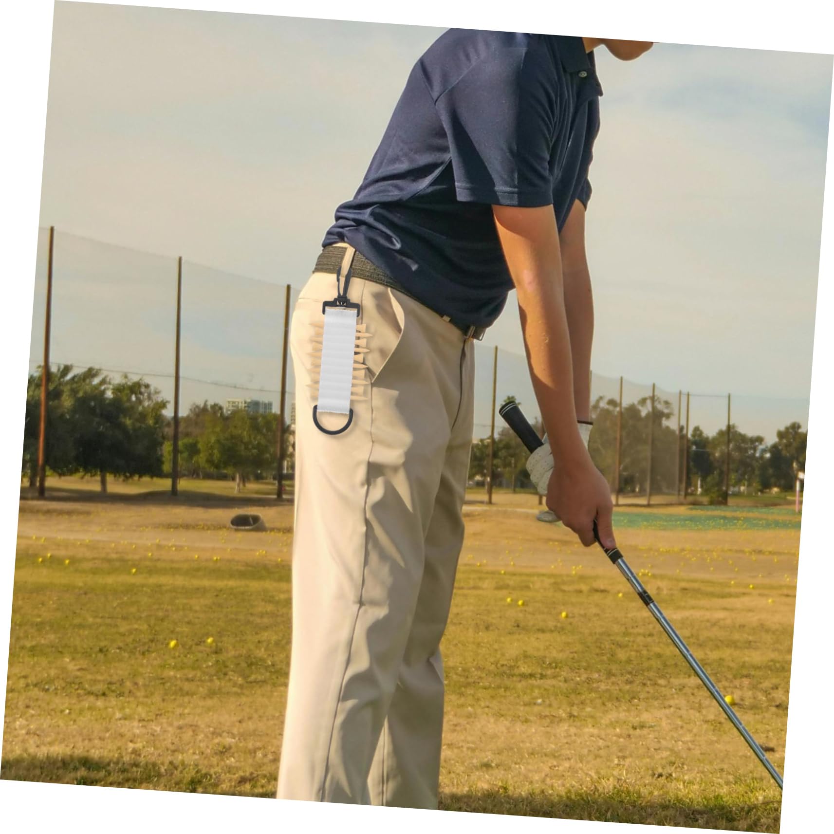 **BESPORTBLE Golf Ball Tee Holder – Durable Golf Tee Organizer with Storage Case – Perfect for Golf Bags, Carts & Practice Ranges**