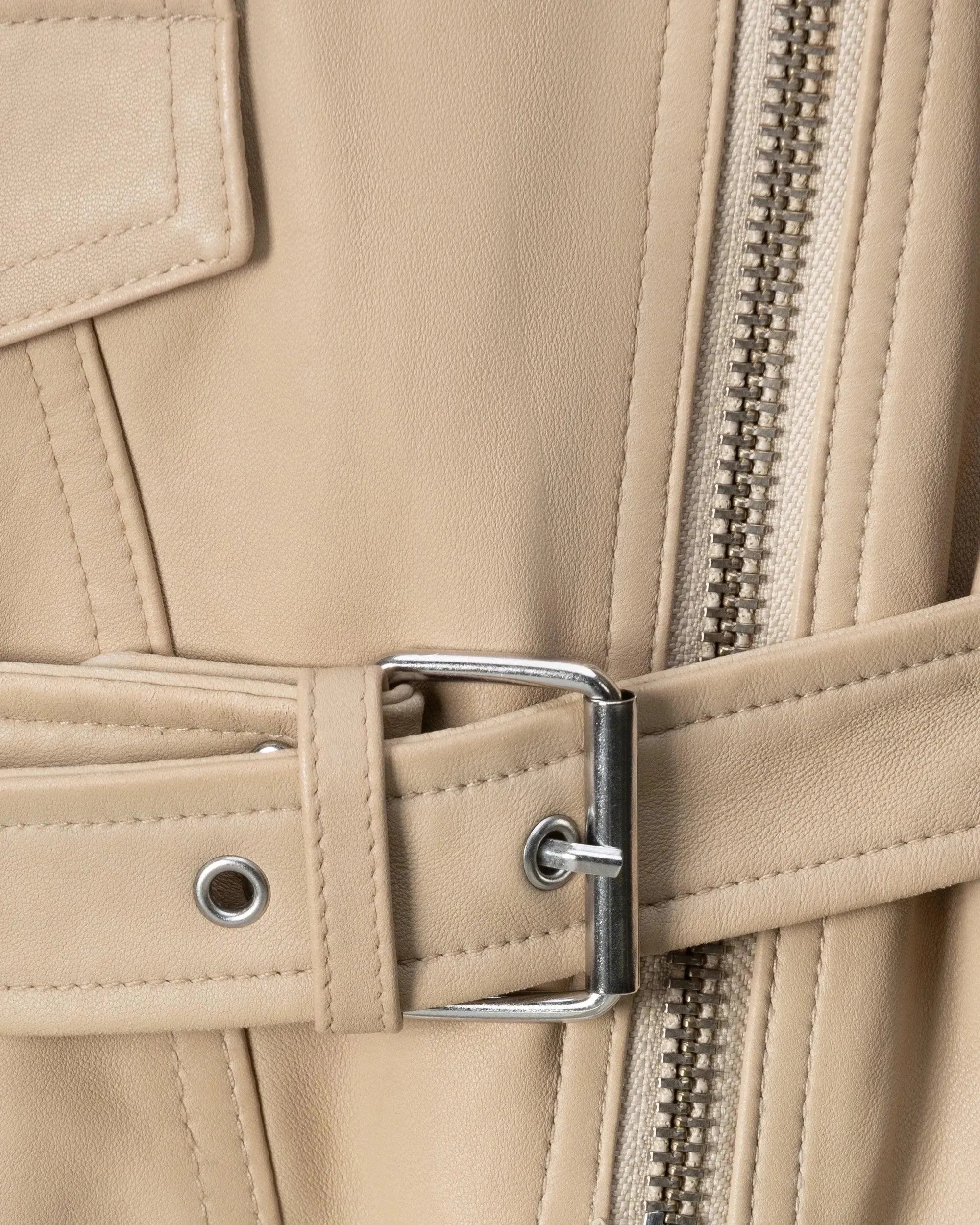 Premium Disthen Biker Jacket for Men & Women - Stylish Motorcycle Leather Jacket with Zipper Pockets - Perfect for Riding, Fashion, and Outdoor Adventures