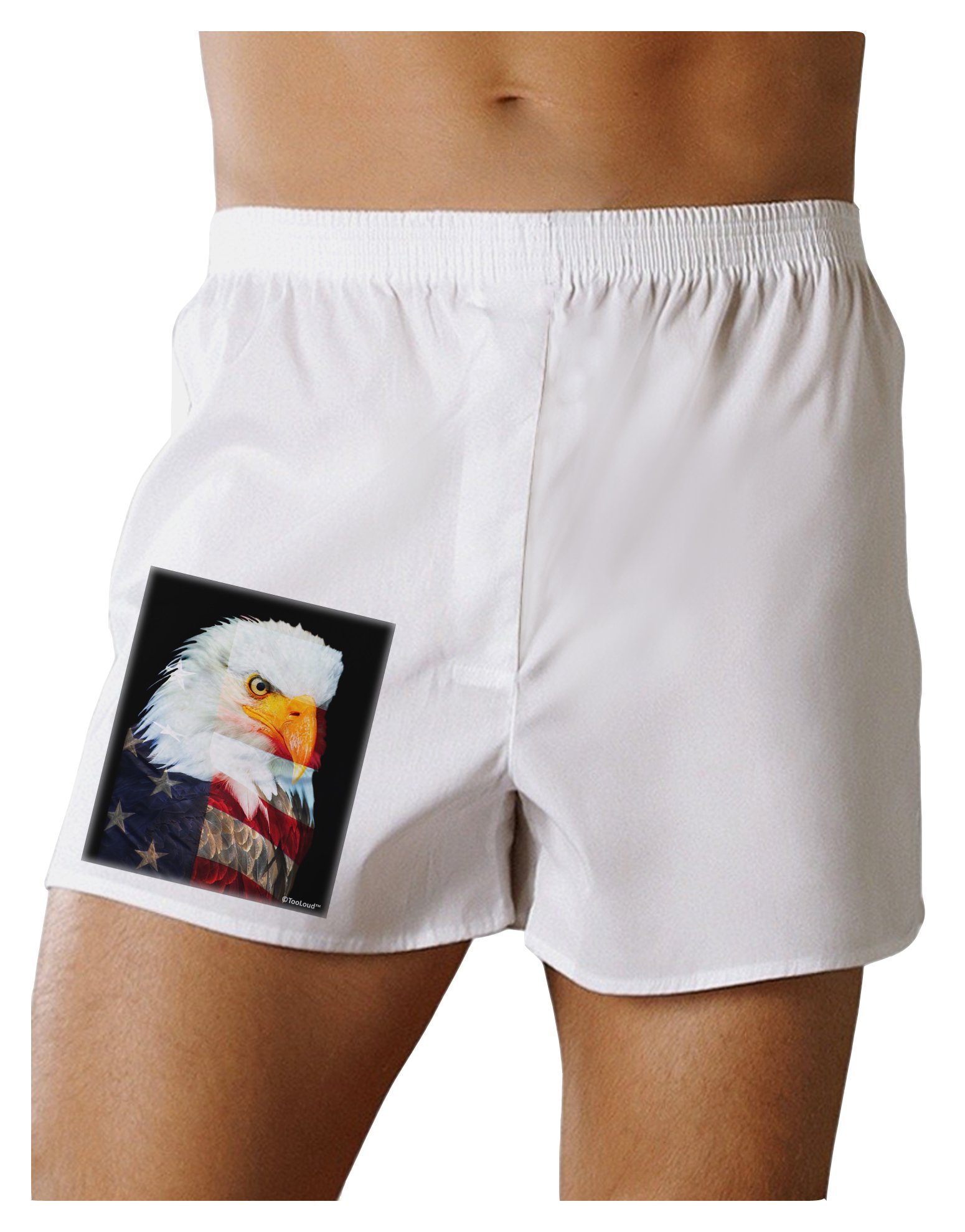 Patriotic Bald Eagle American Flag Boxer Shorts for Men - Comfortable & Stylish Underwear for 4th of July, Independence Day & USA Themed Events