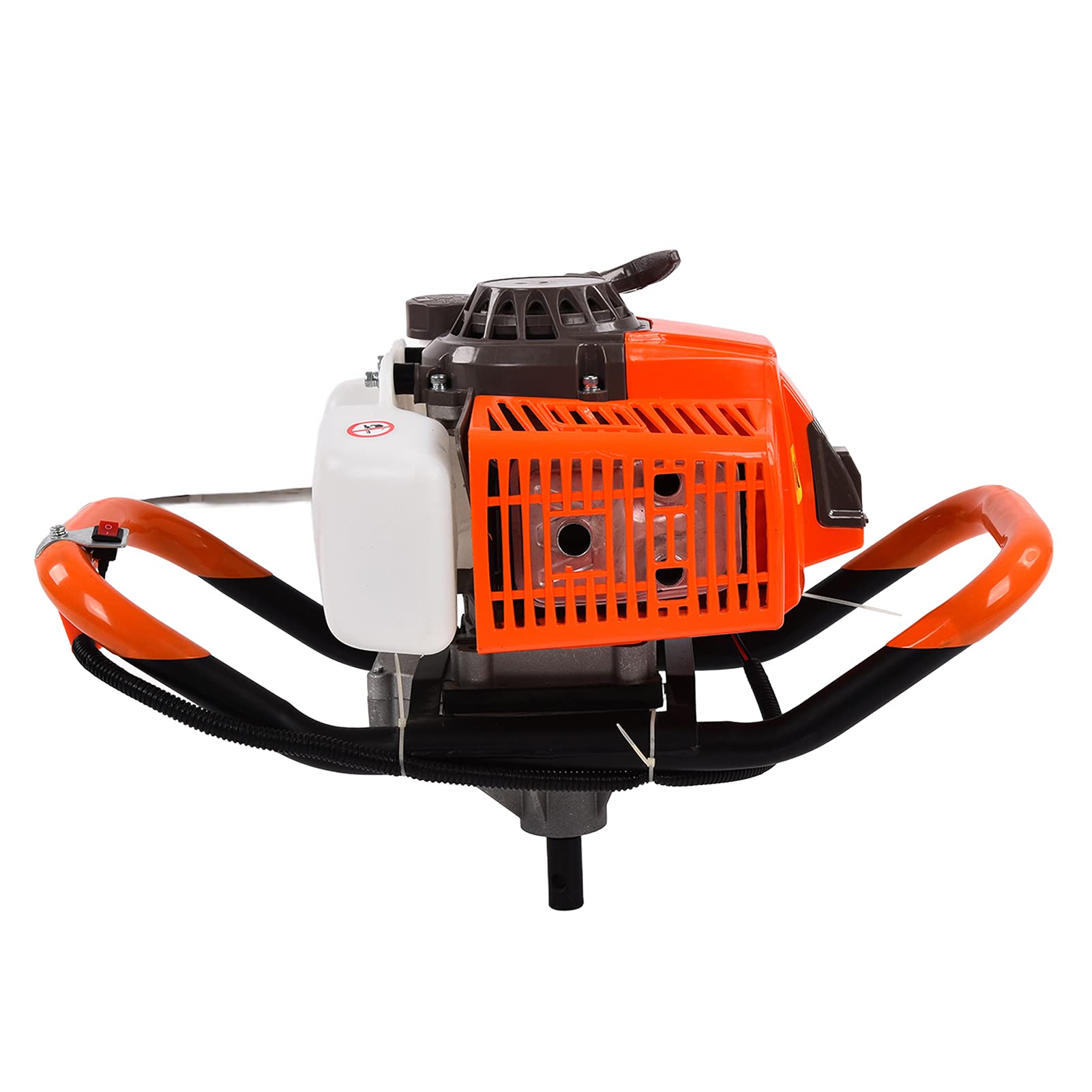 63CC Gas Powered Earth Auger Digger - Large Fuel Tank, Shockproof Handle & Easy Start Cord - Perfect for Fence Post Installation, Garden Planting & Greenhouse Setup