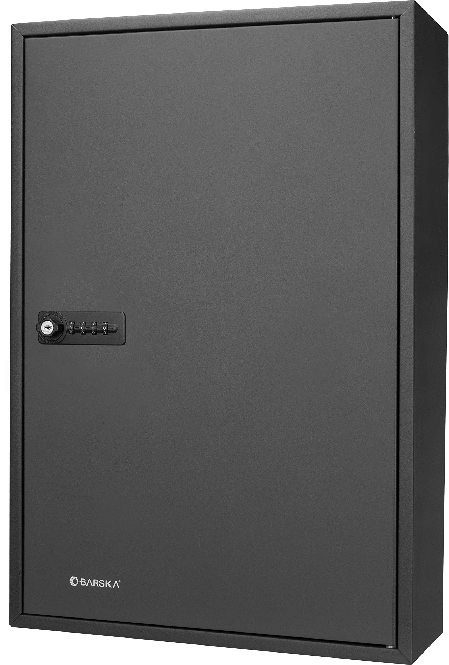 Barska CB13266 200-Position Adjustable Combination Lock Key Cabinet - Secure Lock Box for Home & Office (Black, 5.5x14.75x21.75 inches) - Perfect for Key Storage, Document Protection, and Valuables Security