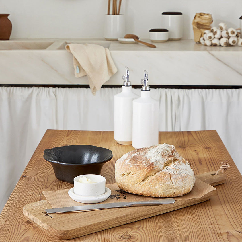 Casafina Modern Butter Keeper - Airtight Food Storage Container for Fresh Butter - Perfect for Kitchen Countertop, Dining Table & Refrigerator Organization