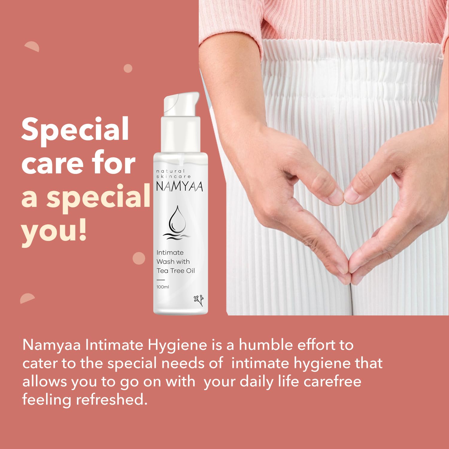 Namyaa Intimate Lightening Serum & Hygiene Wash for Men & Women - 3.5oz (100g) Each | Brightening Care for Sensitive Areas | Perfect for Daily Intimate Hygiene & Skin Tone Balancing