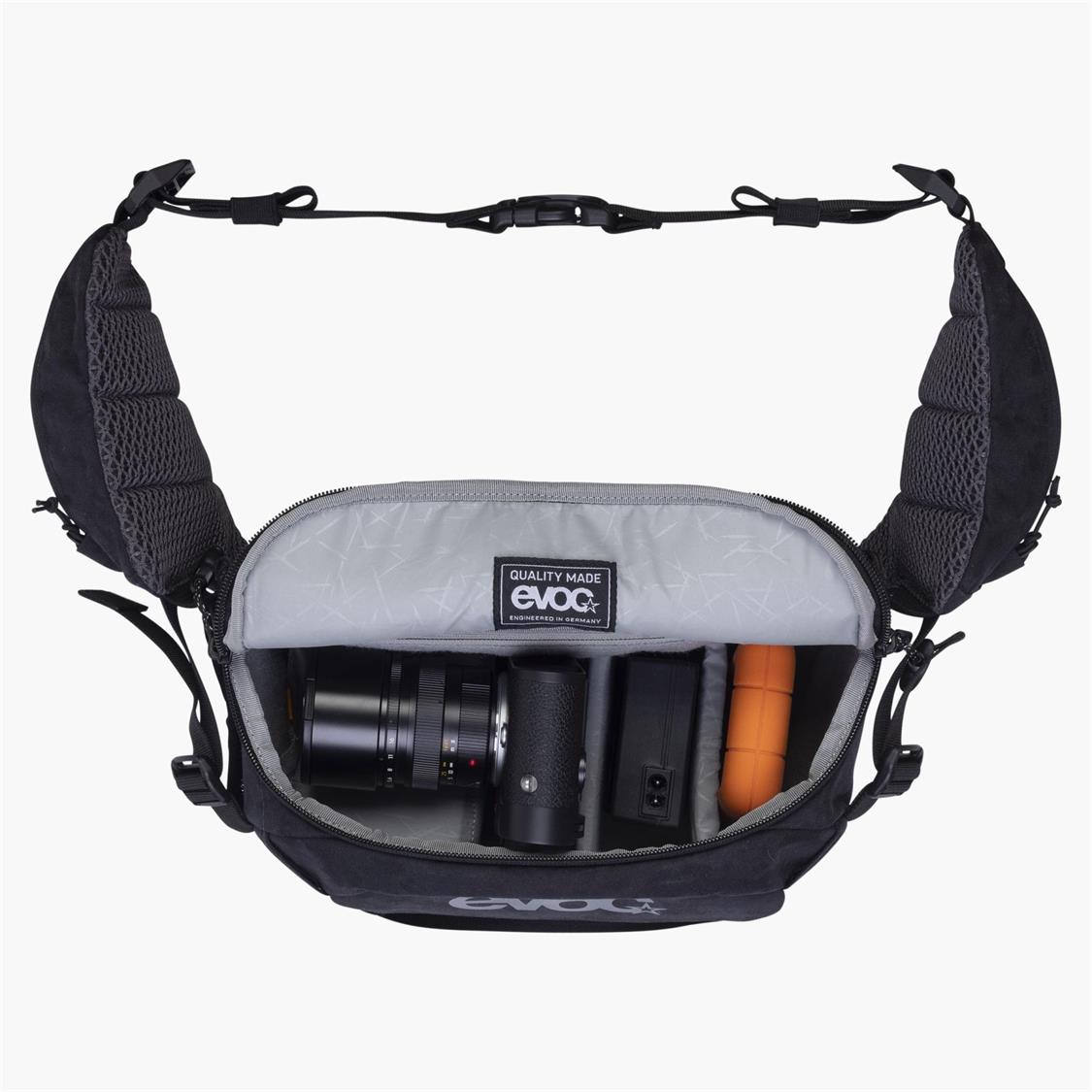Evoc Hip Pack Capture 6 (SS25) - Waterproof Waist Pack for Hiking, Cycling & Travel - Hands-Free Storage for Essentials