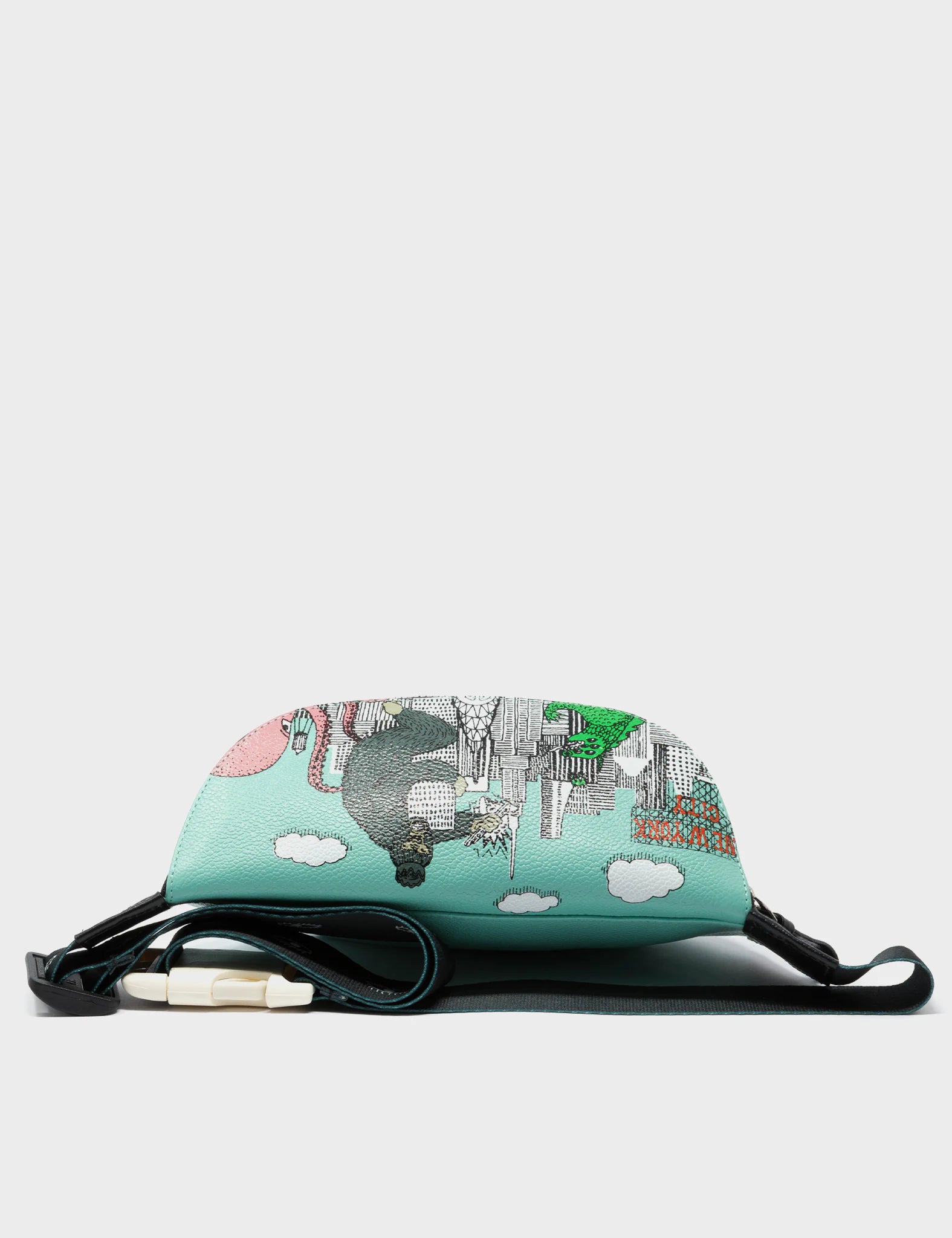 Premium Harold Fanny Pack - Oceanic Leather with Hairy Harold Print - Stylish Waist Bag for Travel, Hiking & Outdoor Adventures