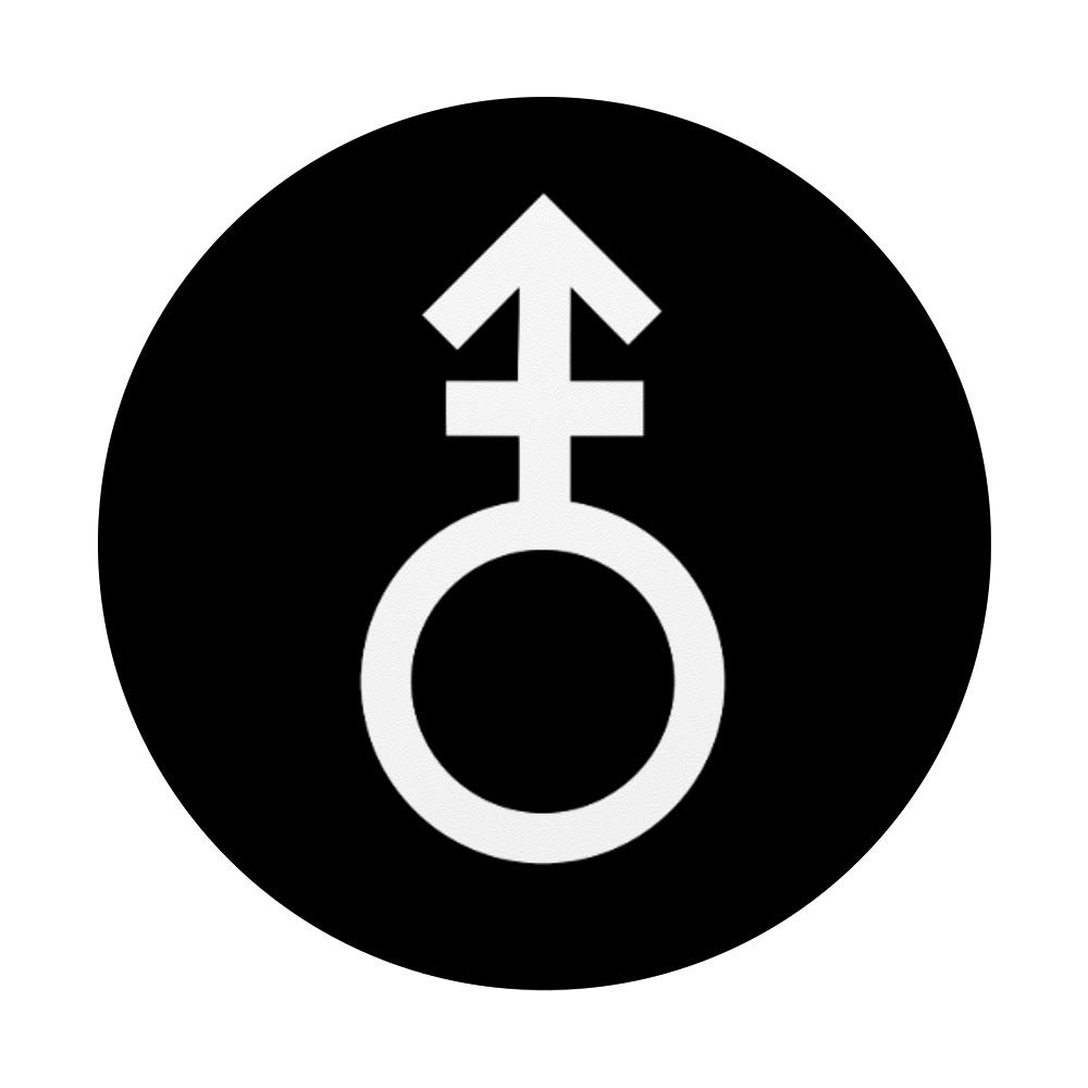 Unisex Androgyne Symbol PopSockets Phone Grip & Stand - Compatible with iPhone, Samsung & Tablets - Perfect for Daily Commute, Work & Travel