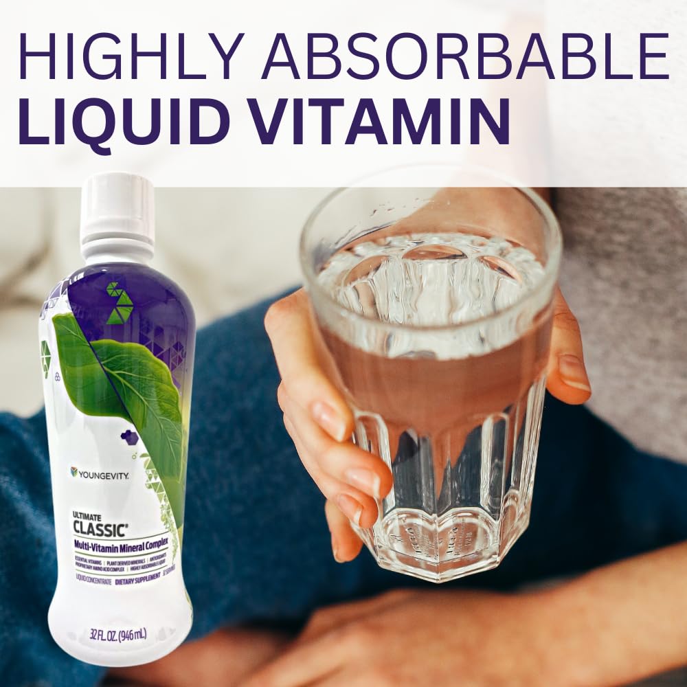 Youngevity Classic 90 Pak Advanced Multivitamin Supplement - 90+ Plant-Based Vitamins, Minerals & Amino Acids for Optimal Health - Highly Absorbable Formula - 30 Day Supply - Supports Immune System, Energy & Overall Wellness for Active Lifestyles