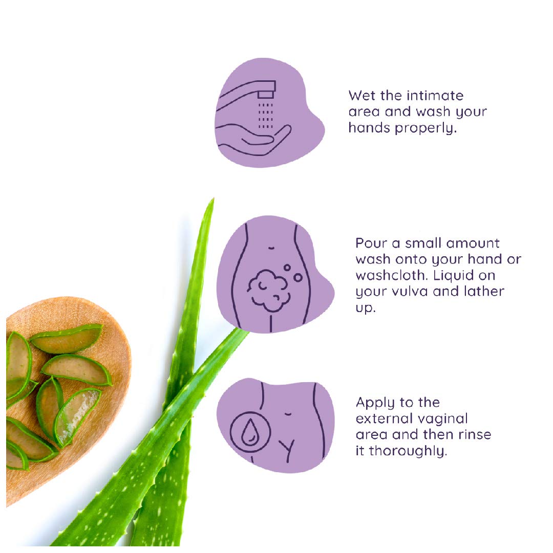 Sanfe Natural 3-in-1 Intimate Wash for Women - Lavender & Chamomile Scented Feminine Hygiene Wash (100ml) | pH Balanced, Dermatologist Tested, Chemical Free | Prevents Odor, Itching & Irritation | Perfect for Daily Intimate Care & Post-Workout Freshness