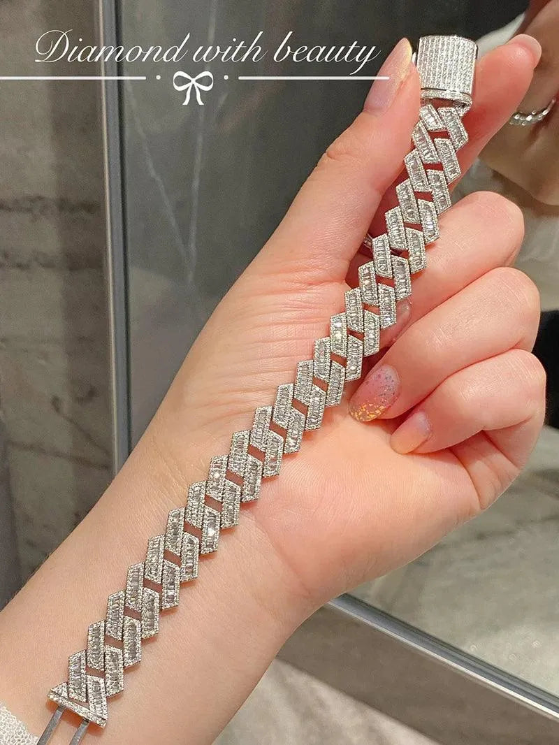 18K White Gold Diamond Bracelet for Women - 6.3 Carat Natural Real Diamonds Luxury Wedding Jewelry - Perfect for Bridal, Anniversary & Special Occasion Gifts