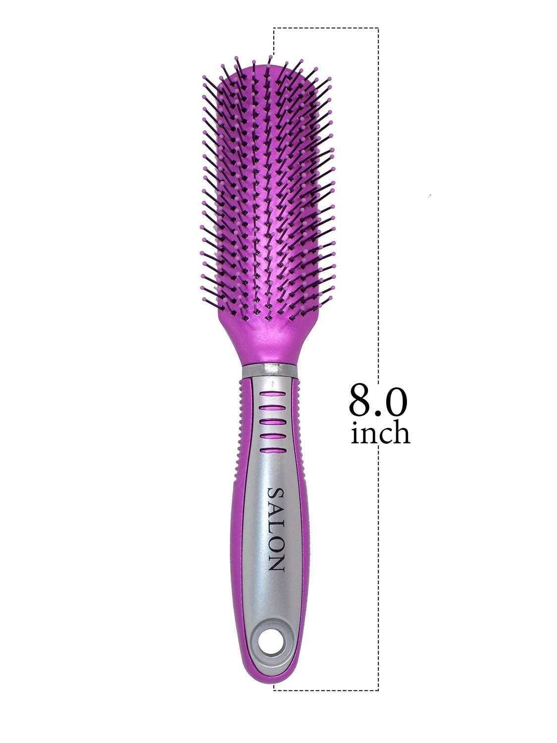 APOEM Professional Hair Brush Set - Flat & Round Styling Brush for Women, Men & Kids - Salon & Home Use - Detangling & Smoothing - Perfect for Daily Styling & Blowouts (Pink, M-25)