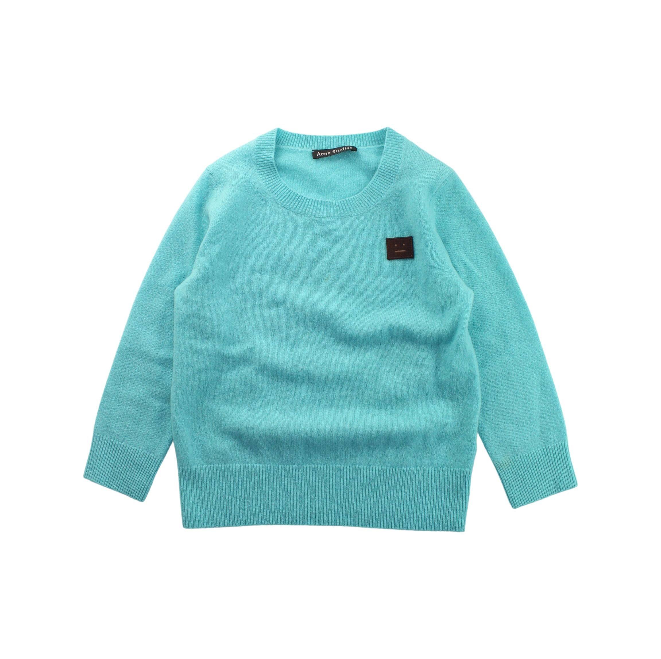 Acne Studios Knit Sweater for Kids - Soft Cotton Pullover 4T & 6T Sizes - Perfect for School, Playdates & Family Outings