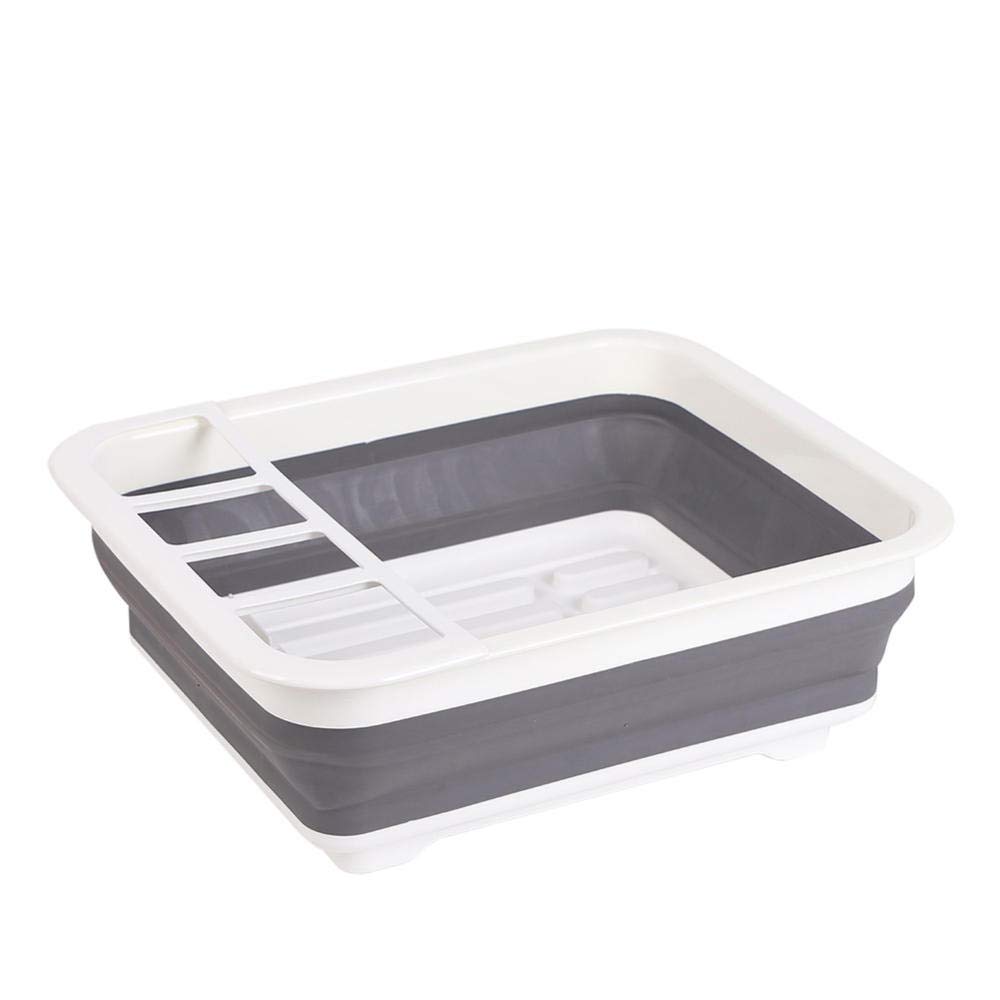 Foldable Dish Drying Rack - Space Saving Kitchen Organizer for Plates, Bowls & Utensils | Portable Countertop Drainer for Small Spaces | Perfect for Apartments, Dorms & RV Kitchens