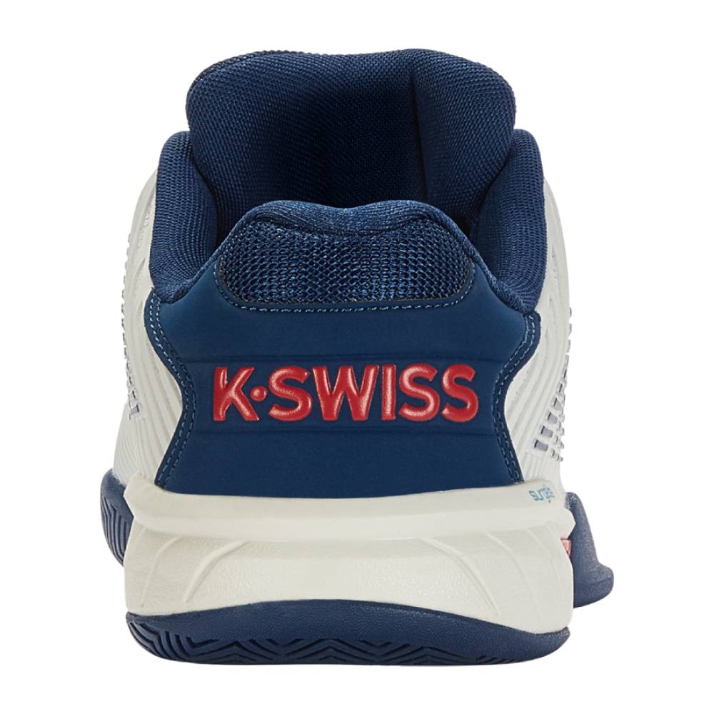 K Swiss Hypercourt Express 2 Men's Tennis Shoes - White/Blue | Lightweight & Durable Court Shoes for Men | Perfect for Tennis, Pickleball & Casual Wear