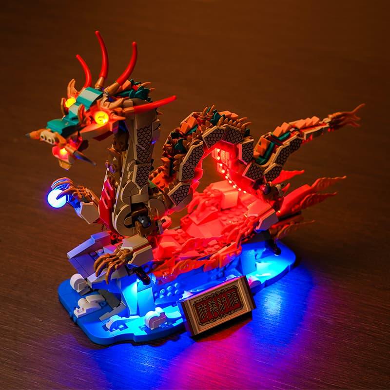 LEGO Auspicious Dragon 80112 Light Kit - DIY Lighting Set for LEGO Models | Perfect for Home Decoration, Gift Giving & Display