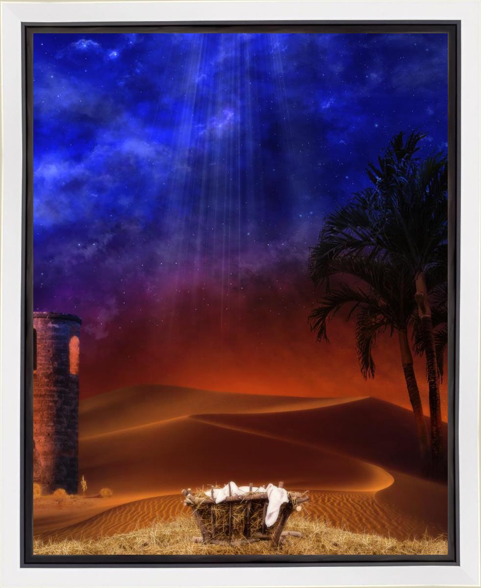 Holy Night Gallery Wrap Canvas - Premium Christmas Wall Art Decor for Home, Office & Holiday Gifting