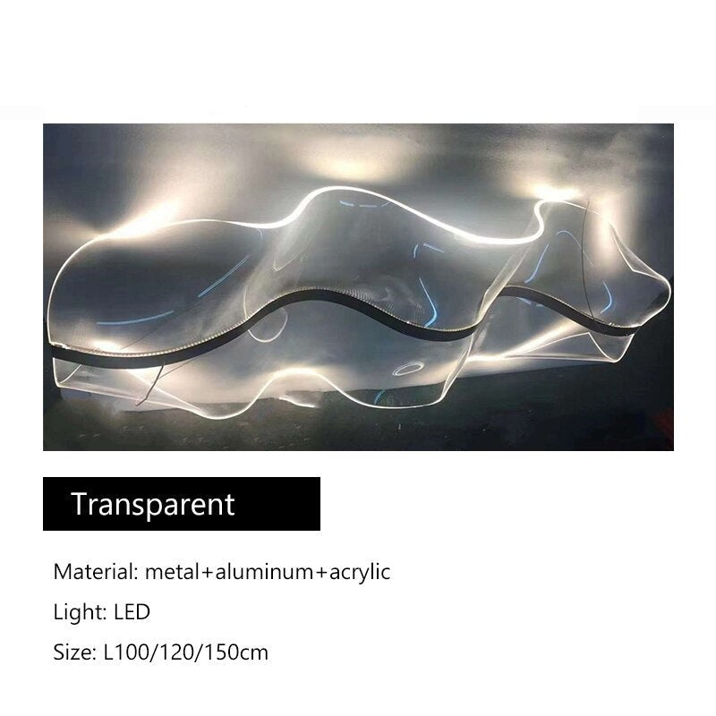 Wave LED Hanging Light Fixture - Modern Dimmable Pendant Lighting for Kitchen Island, Dining Room, Bar & Restaurant | Energy Efficient Indoor Ceiling Lamp for Home & Commercial Spaces