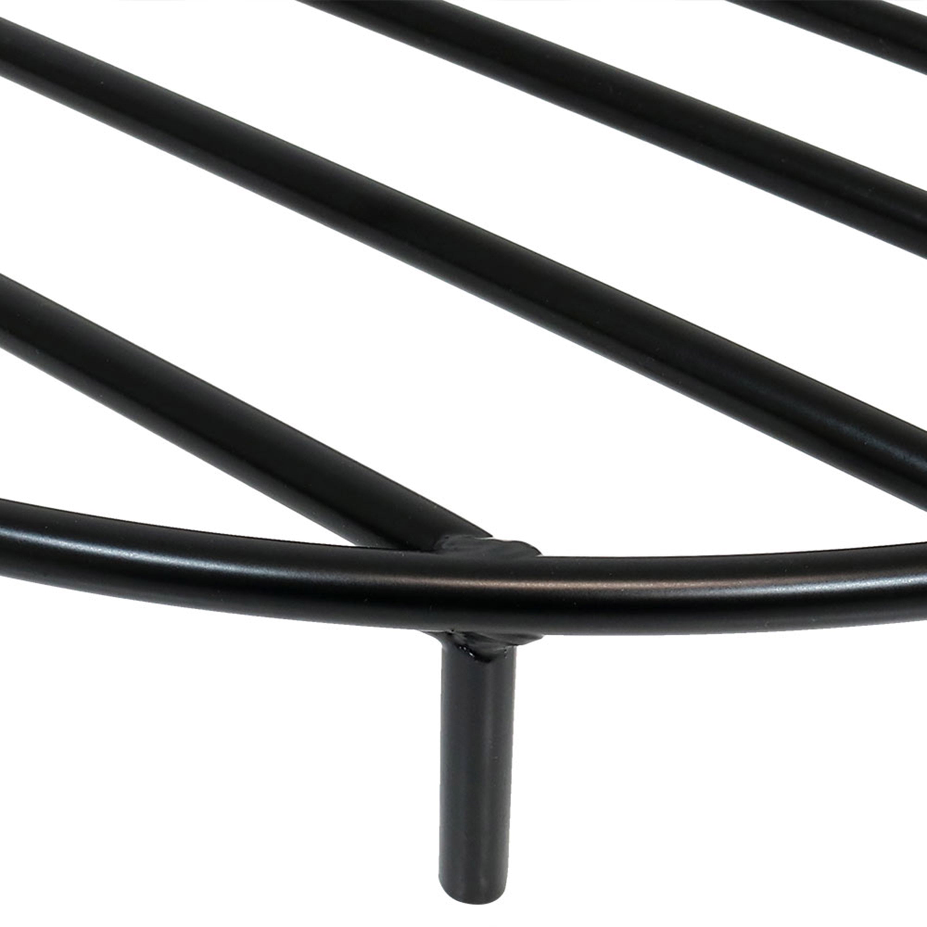 Sunnydaze 24-Inch Round Fire Pit Grate - Heavy Duty Elevated Steel Grill Grate for Outdoor Camping, Backyard Bonfires & Patio Cooking