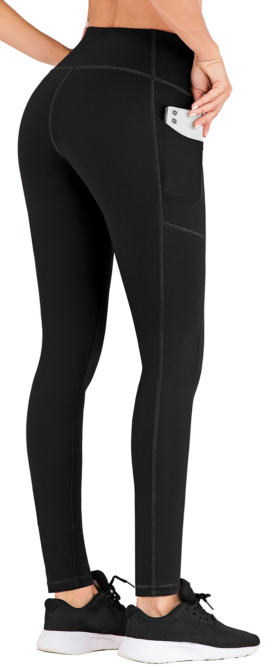 Women's High Waisted Yoga Pants with Pockets - Tummy Control Workout Leggings for Running, Sports & Gym | IUGA Comfortable Athletic Wear for Active Lifestyles