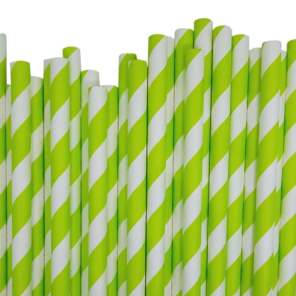 1000 Pack Biodegradable Paper Straws - Green & White Eco-Friendly Drinking Straws for Birthday Parties, Events, Bistro, Bar, Cafe & Takeaway | Bulk Wholesale Compostable Straws for Smoothies, Cocktails & Cold Beverages