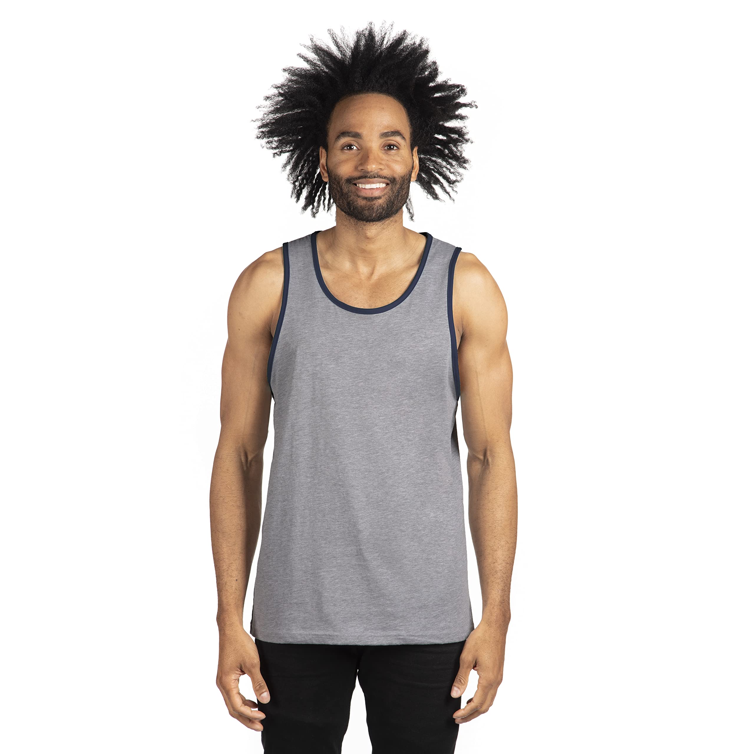 Next Level Apparel Men's 100% Cotton Muscle Tank Top - Workout, Gym & Casual Wear for Active Lifestyles