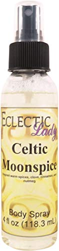 Celtic Moonspique Body Spray - 4 oz Natural Fragrance Mist for Women & Men | Perfect for Daily Use, Yoga, Meditation & Aromatherapy