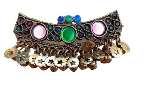 Elegant Green Hair Pins - Stylish Hair Clips & Barrettes for Women - Afghan Hair Jewelry Accessories - Perfect for Weddings, Parties & Everyday Wear