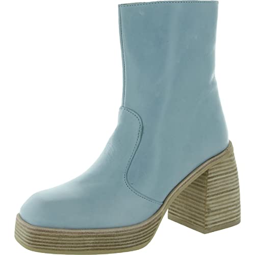 Free People Women's Ruby Platform Block Heel Square Toe Ankle Boots - Stylish Chunky Heel Booties for Casual Outfits & Night Out