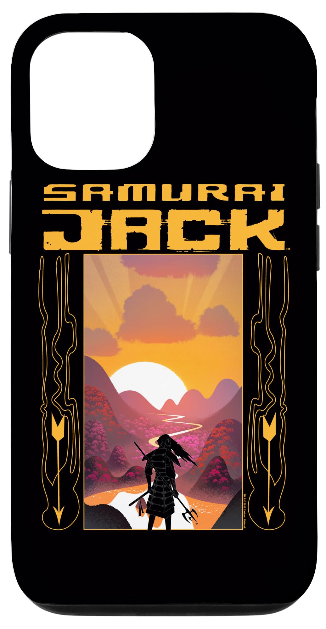 iPhone 12/12 Pro Samurai Jack Case - Sunrise Design for Anime Fans
