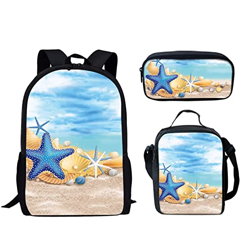 Blue Starfish on Beach