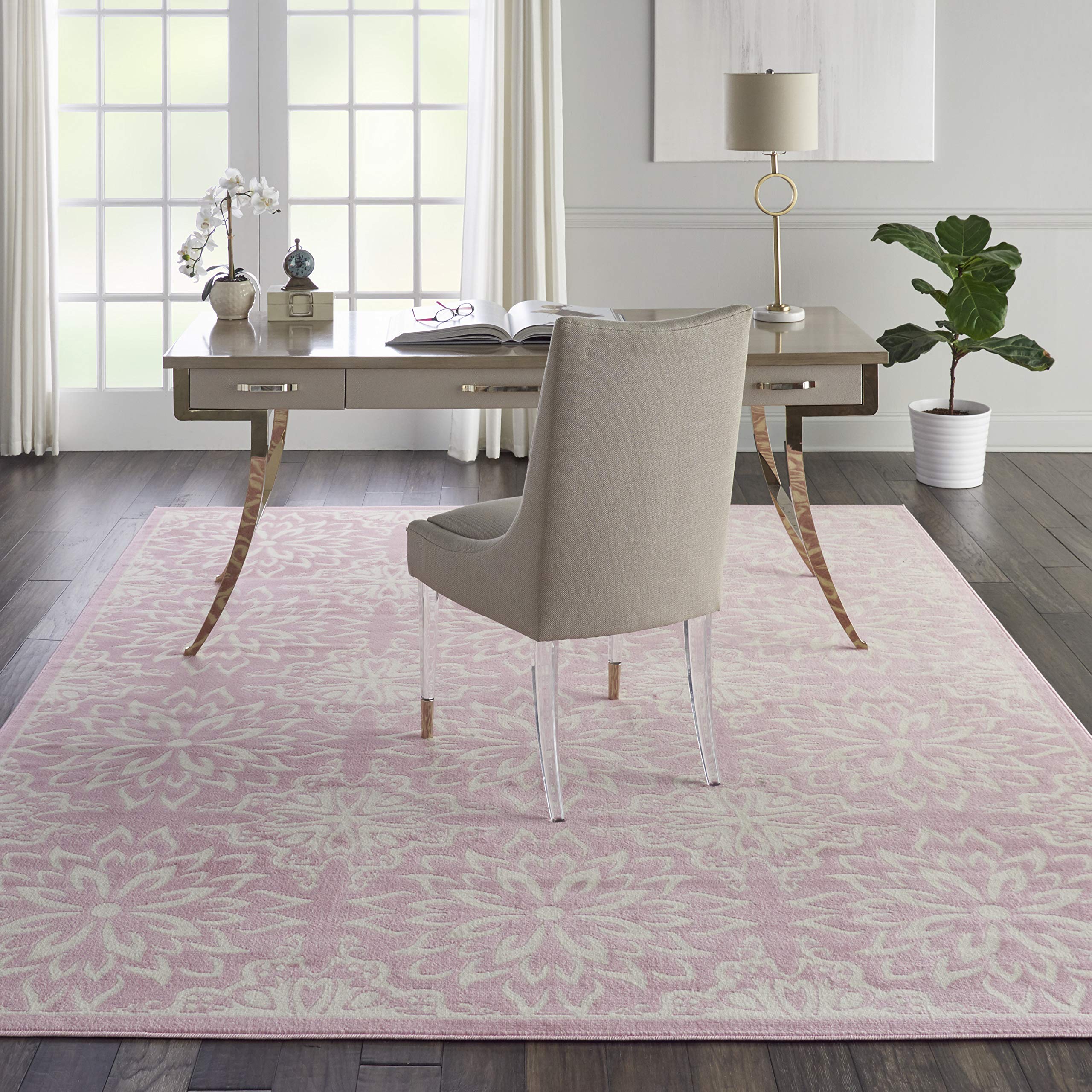 Nourison Jubilant Floral Ivory/Pink 8'6